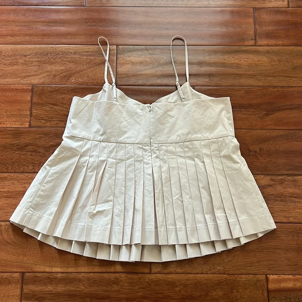 NWOT Lisse Flutter Pepum Top Blush color Large Clean/Feminine/Chic - Picture 6 of 7